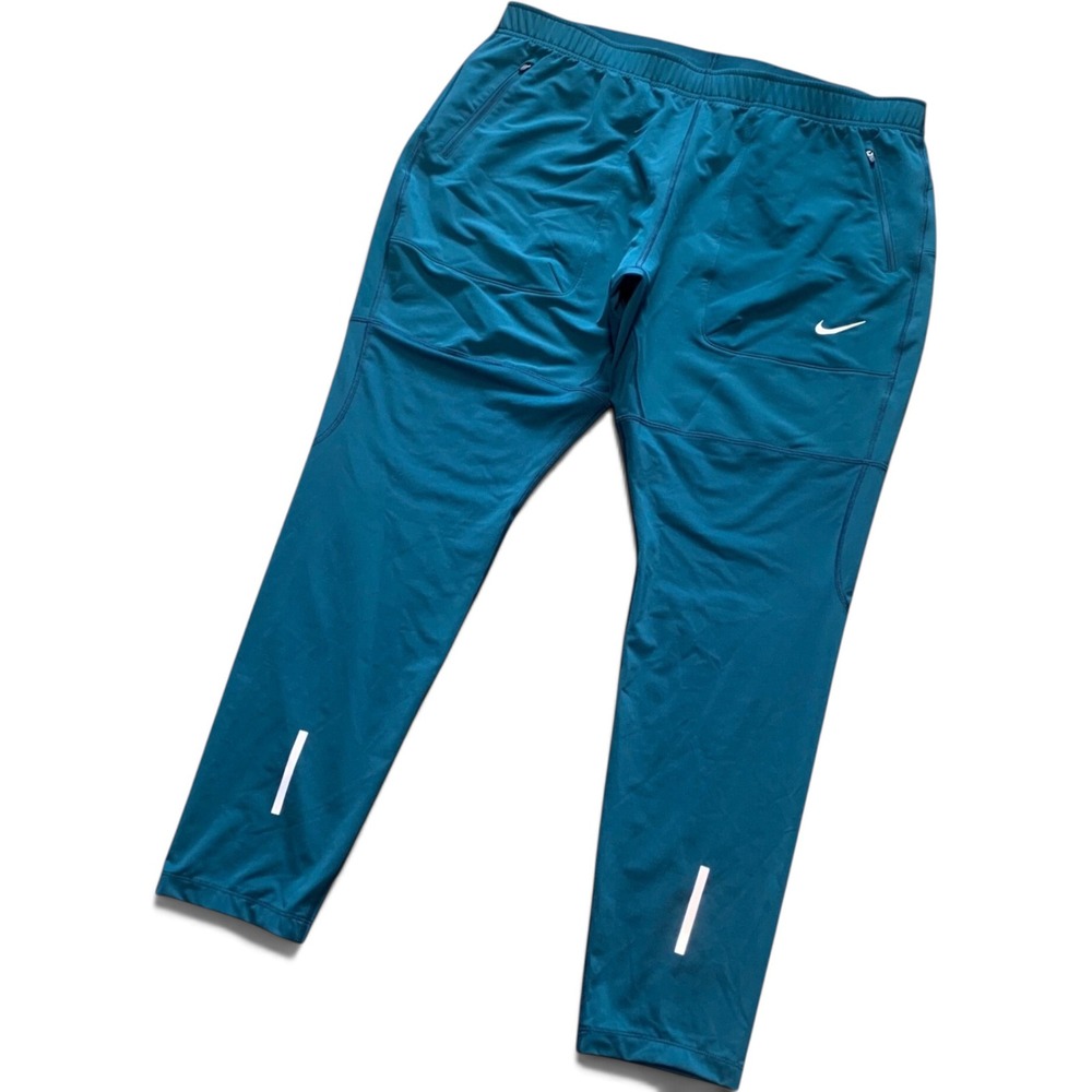 Nike Dri-FIT Phenom Running Pants Teal Blue 3XLT 717776-346 Reflective Joggers